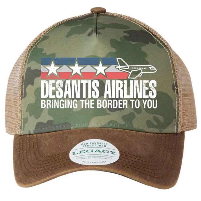 DeSantis Airlines Bringing The Border To You Ron DeSantis 2024 Legacy Tie Dye Trucker Hat