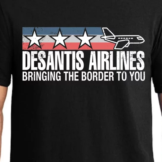 DeSantis Airlines Bringing The Border To You Ron DeSantis 2024 Pajama Set