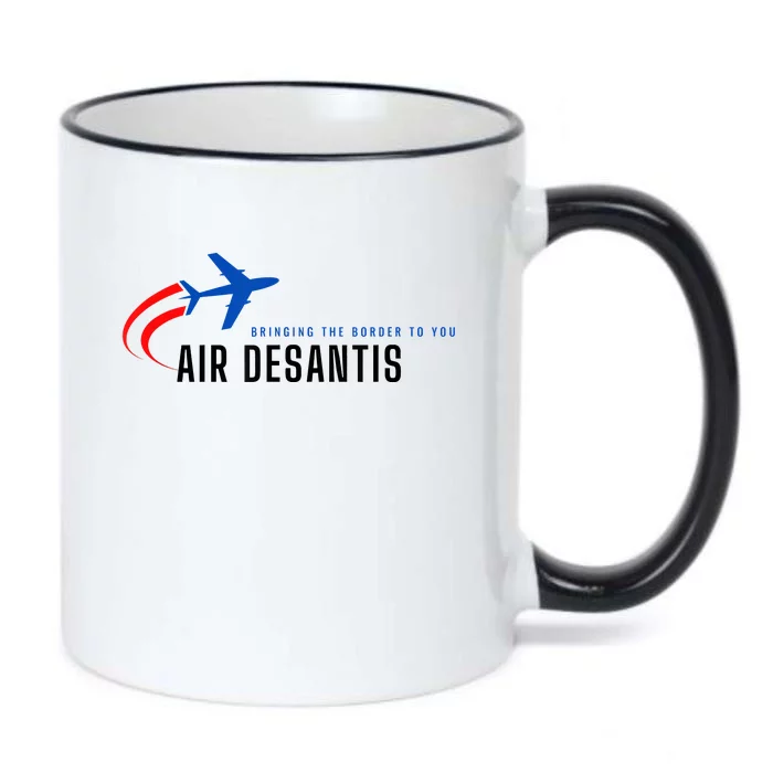 Desantis Airlines Bringing The Border To You Black Color Changing Mug