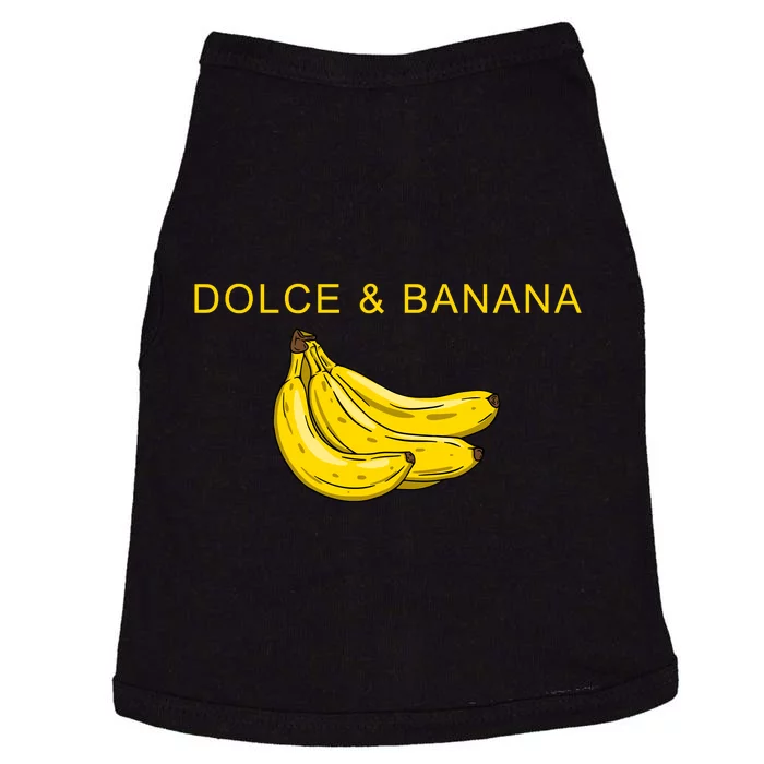 Dolce And Banana Funny Fashion Yellow Yummy Fruit Doggie Tank