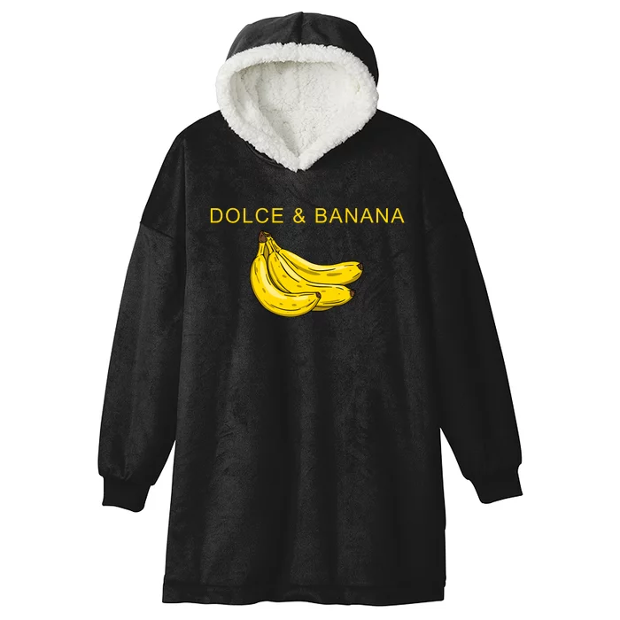 Dolce And Banana Funny Fashion Yellow Yummy Fruit Hooded Wearable Blanket