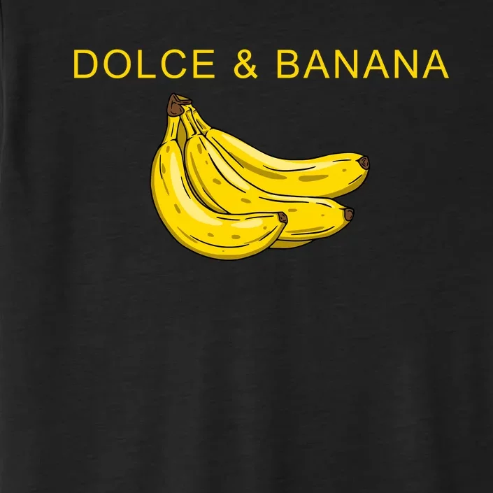 Dolce And Banana Funny Fashion Yellow Yummy Fruit ChromaSoft Performance T-Shirt