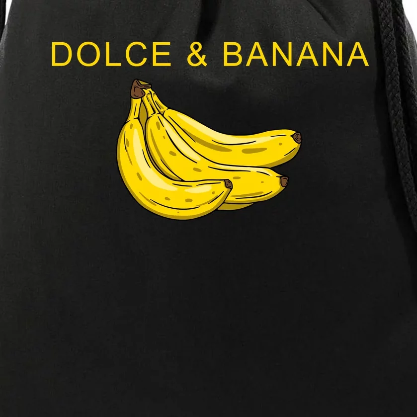 Dolce And Banana Funny Fashion Yellow Yummy Fruit Drawstring Bag