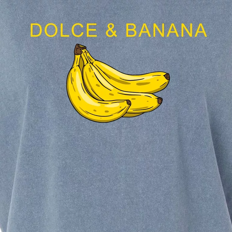 Dolce And Banana Funny Fashion Yellow Yummy Fruit Garment-Dyed Women's Muscle Tee