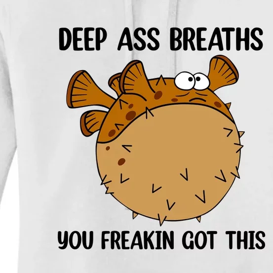 Deep Ass Breaths You Got This Bloat Finding Funny Nemo Mental Health Women's Pullover Hoodie