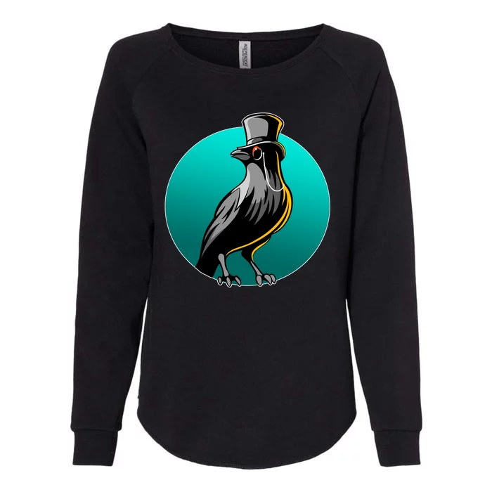 Dabber Raven Top Hat Womens California Wash Sweatshirt