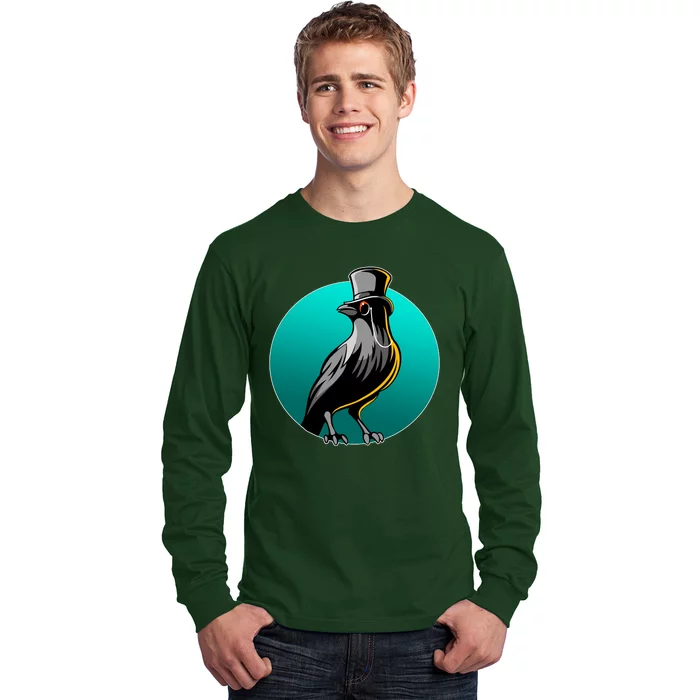 Dabber Raven Top Hat Long Sleeve Shirt