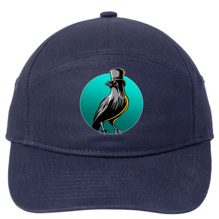 Dabber Raven Top Hat 7-Panel Snapback Hat