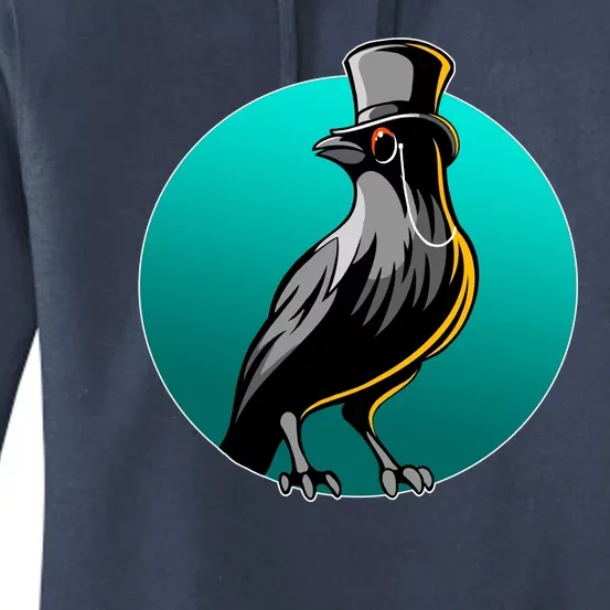 Dabber Raven Top Hat Women's Pullover Hoodie