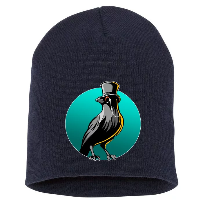 Dabber Raven Top Hat Short Acrylic Beanie