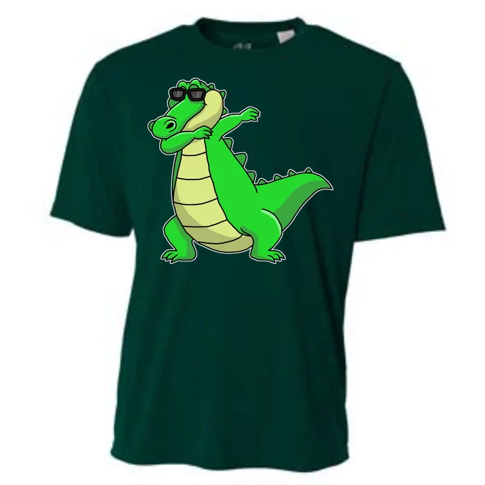 Dabbing Alligator Cooling Performance Crew T-Shirt