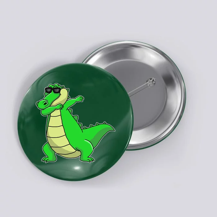 Dabbing Alligator Button