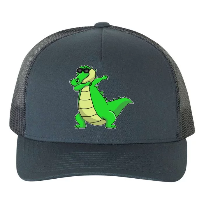 Dabbing Alligator Yupoong Adult 5-Panel Trucker Hat