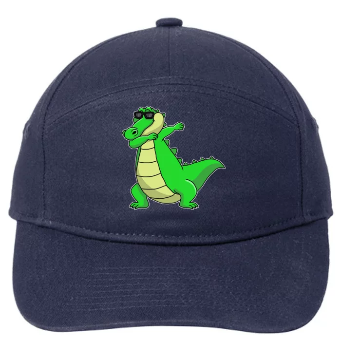 Dabbing Alligator 7-Panel Snapback Hat