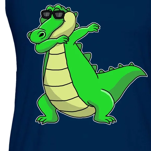 Dabbing Alligator Ladies Essential Flowy Tank