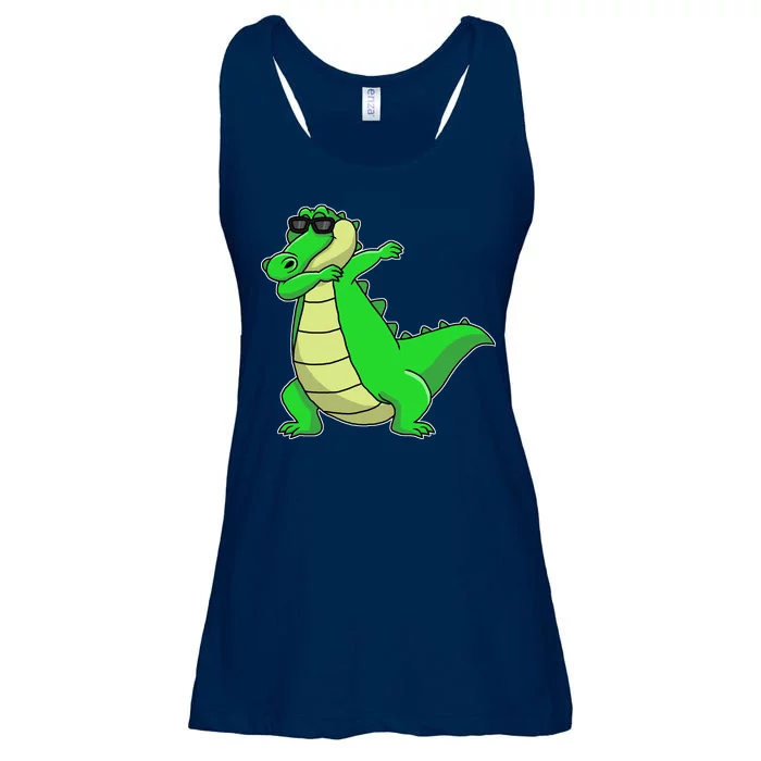 Dabbing Alligator Ladies Essential Flowy Tank