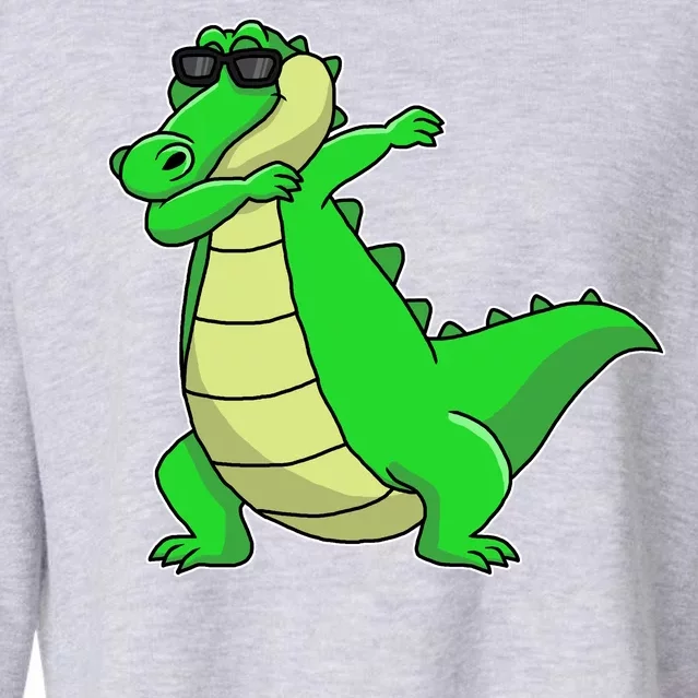 Dabbing Alligator Cropped Pullover Crew