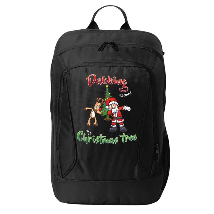 Dabbing Around The Christmas Tree City Backpack