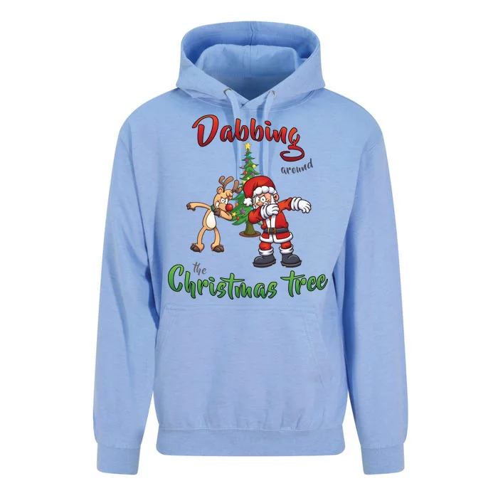 Dabbing Around The Christmas Tree Unisex Surf Hoodie