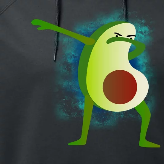 Dabbing Avocado Performance Fleece Hoodie