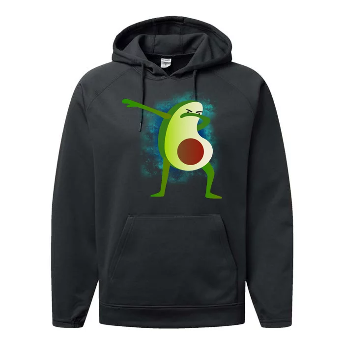 Dabbing Avocado Performance Fleece Hoodie