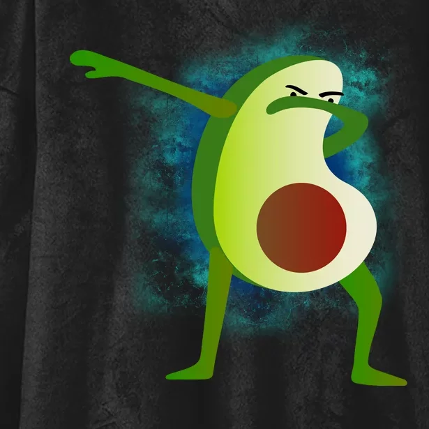 Dabbing Avocado Hooded Wearable Blanket