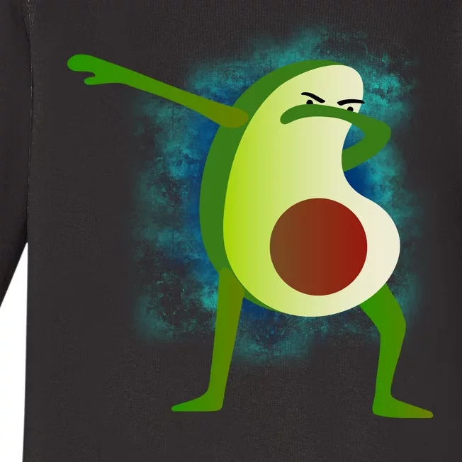 Dabbing Avocado Baby Long Sleeve Bodysuit