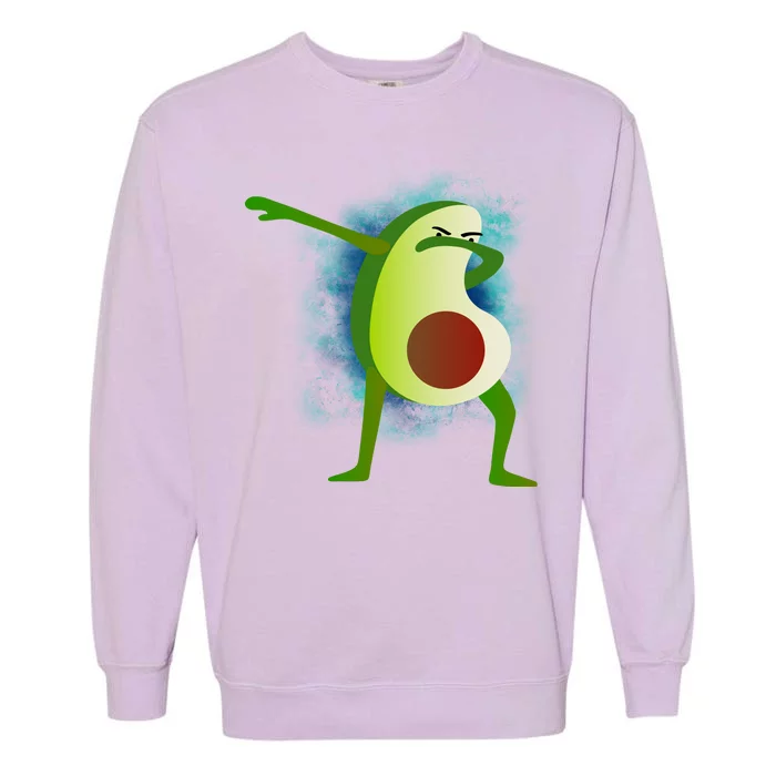 Dabbing Avocado Garment-Dyed Sweatshirt