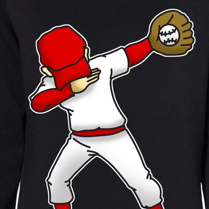 Dabbing Baseball Player Womens California Wash Sweatshirt