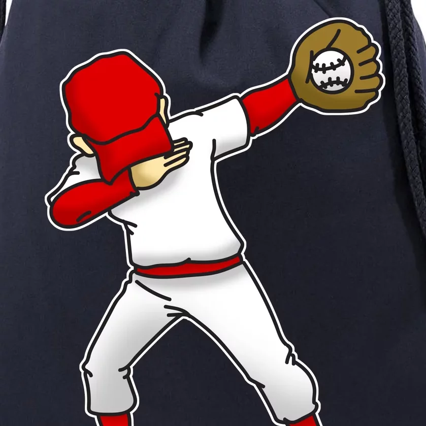 Dabbing Baseball Player Drawstring Bag