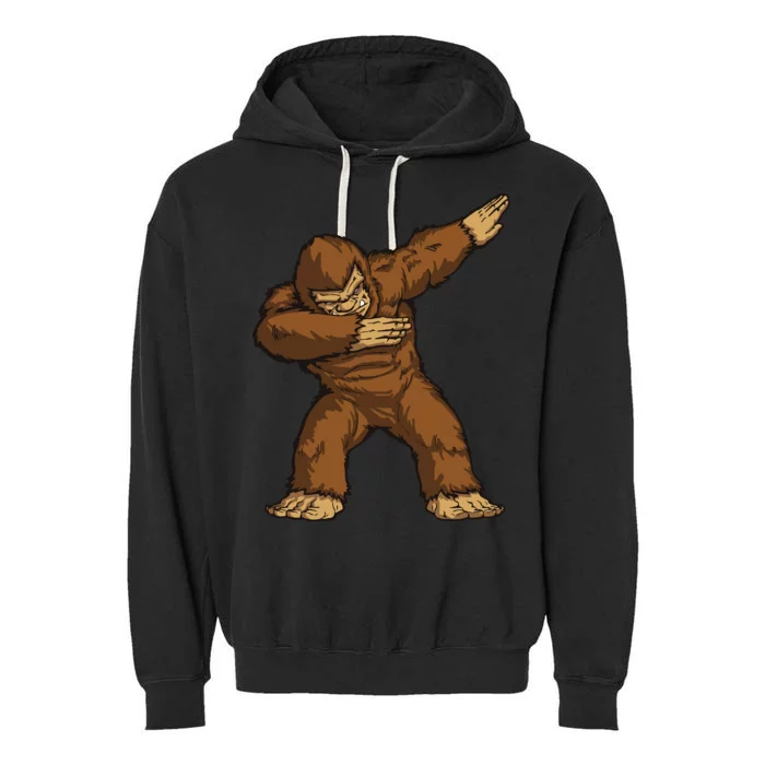 Dabbing Bigfoot Garment-Dyed Fleece Hoodie