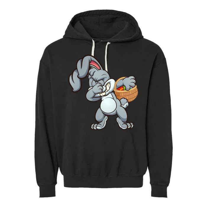 Dabbing Bunny Garment-Dyed Fleece Hoodie