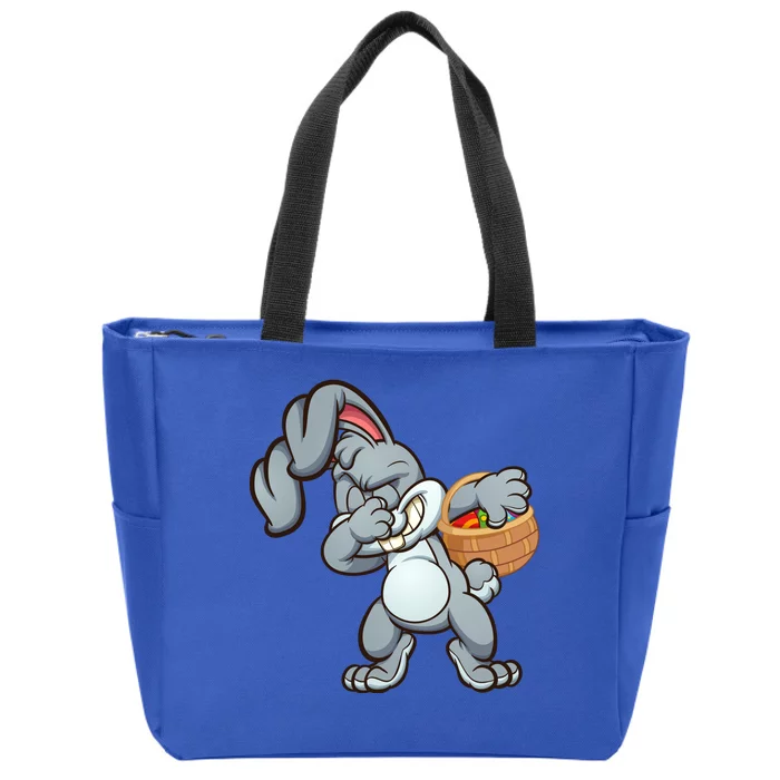 Dabbing Bunny Zip Tote Bag