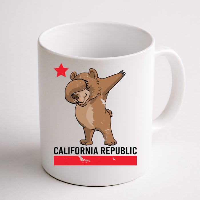 Dabbing California Republic Bear Front & Back Coffee Mug