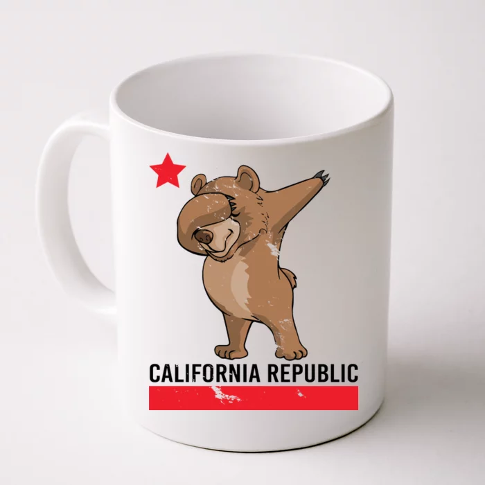 Dabbing California Republic Bear Front & Back Coffee Mug