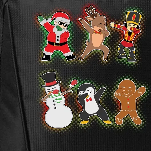 Dabbing Christmas Characters Santa Dab City Backpack