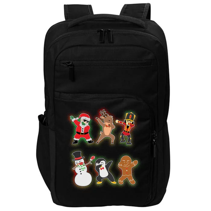 Dabbing Christmas Characters Santa Dab Impact Tech Backpack