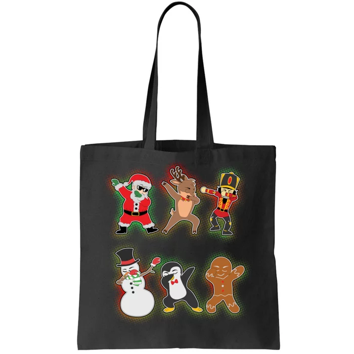 Dabbing Christmas Characters Santa Dab Tote Bag