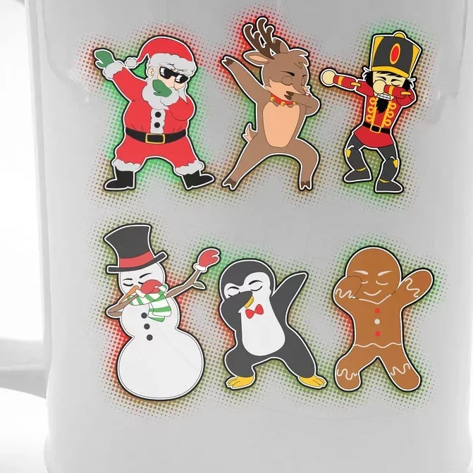 Dabbing Christmas Characters Santa Dab Front & Back Beer Stein