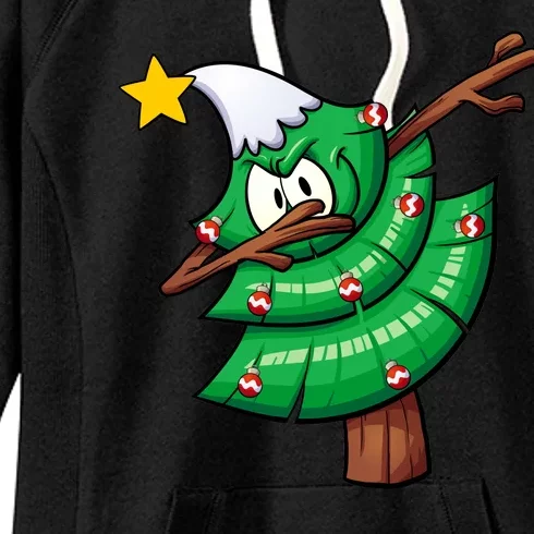 Dabbing Christmas Tree Women's Fleece Hoodie