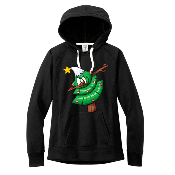 Dabbing Christmas Tree Women's Fleece Hoodie