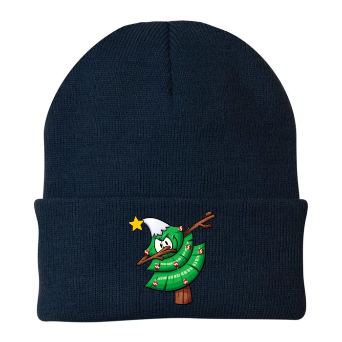 Dabbing Christmas Tree Knit Cap Winter Beanie