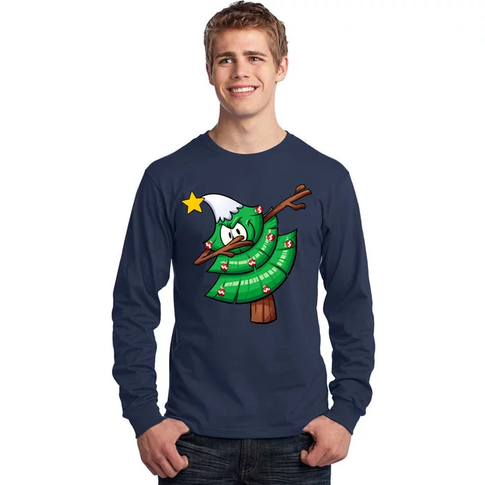 Dabbing Christmas Tree Tall Long Sleeve T-Shirt