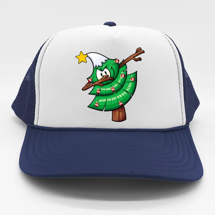 Dabbing Christmas Tree Trucker Hat