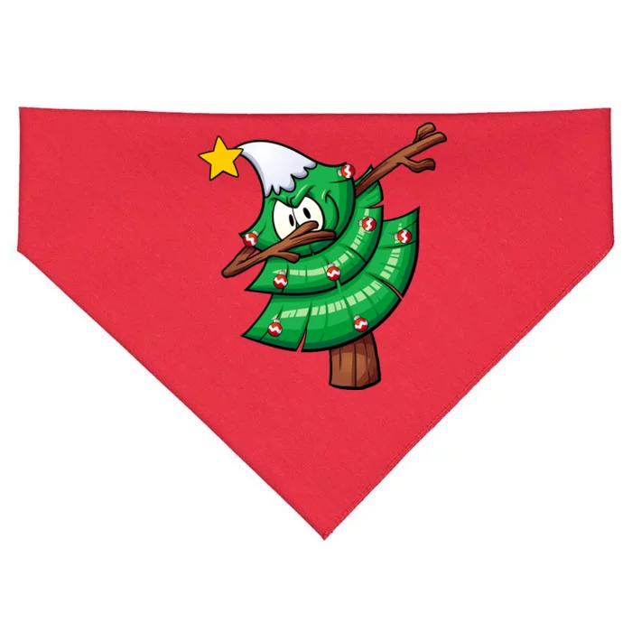 Dabbing Christmas Tree USA-Made Doggie Bandana