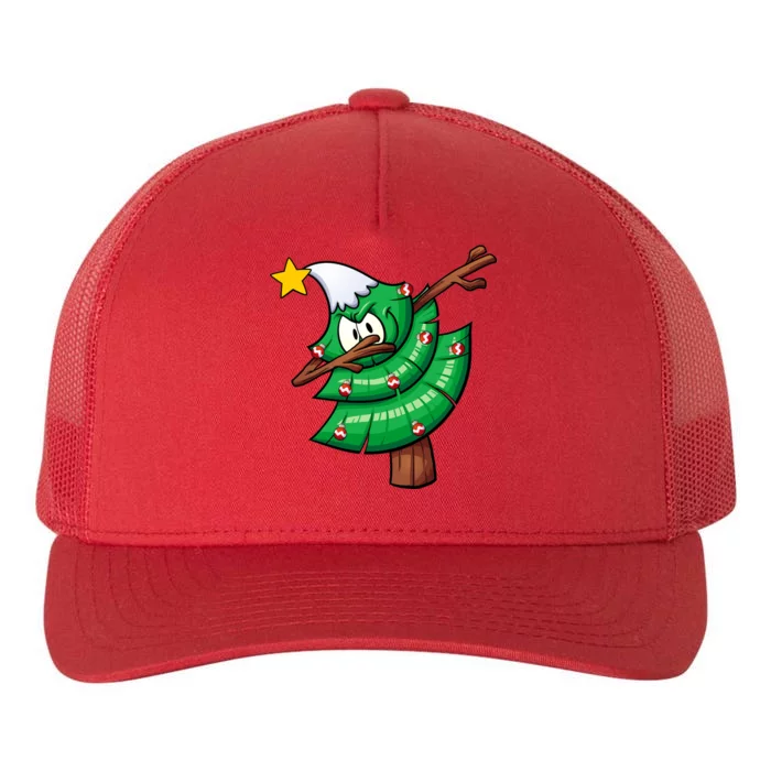 Dabbing Christmas Tree Yupoong Adult 5-Panel Trucker Hat