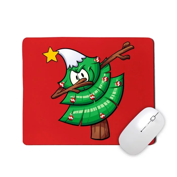 Dabbing Christmas Tree Mousepad