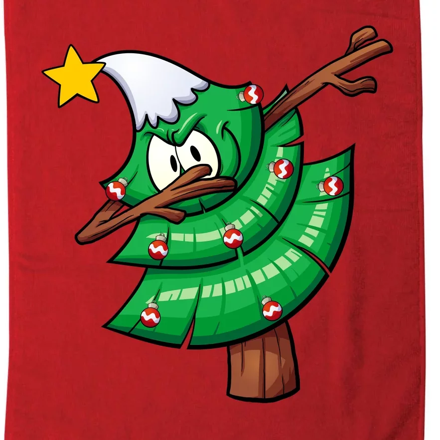 Dabbing Christmas Tree Platinum Collection Golf Towel