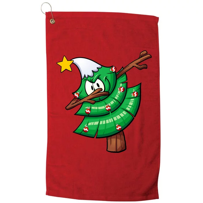 Dabbing Christmas Tree Platinum Collection Golf Towel