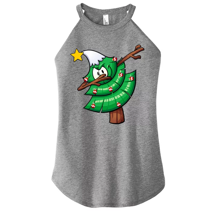 Dabbing Christmas Tree Women’s Perfect Tri Rocker Tank